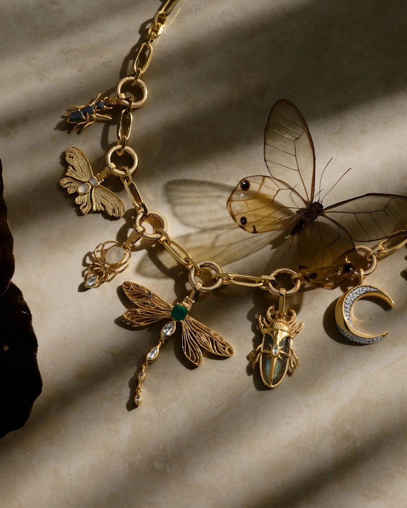 Awe Inspired Necklaces Dark Fairy Charm Necklace