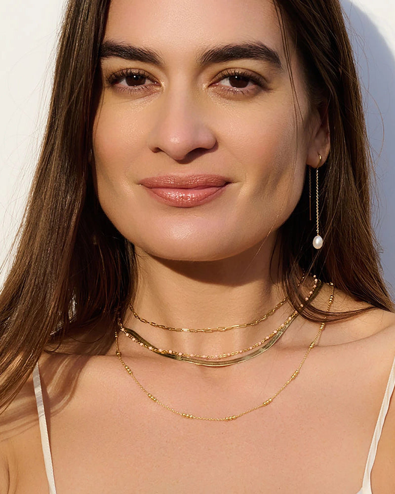 Awe Inspired Necklaces Delicate Paperclip Chain