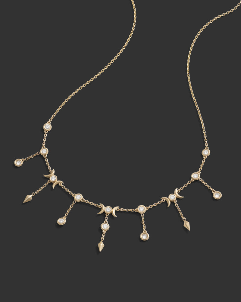 Awe Inspired Necklaces Diamond Celestial Necklace