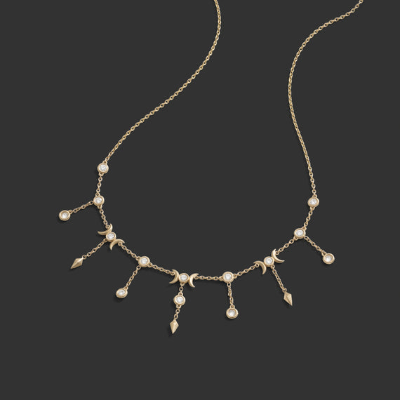 Awe Inspired Necklaces Diamond Celestial Necklace