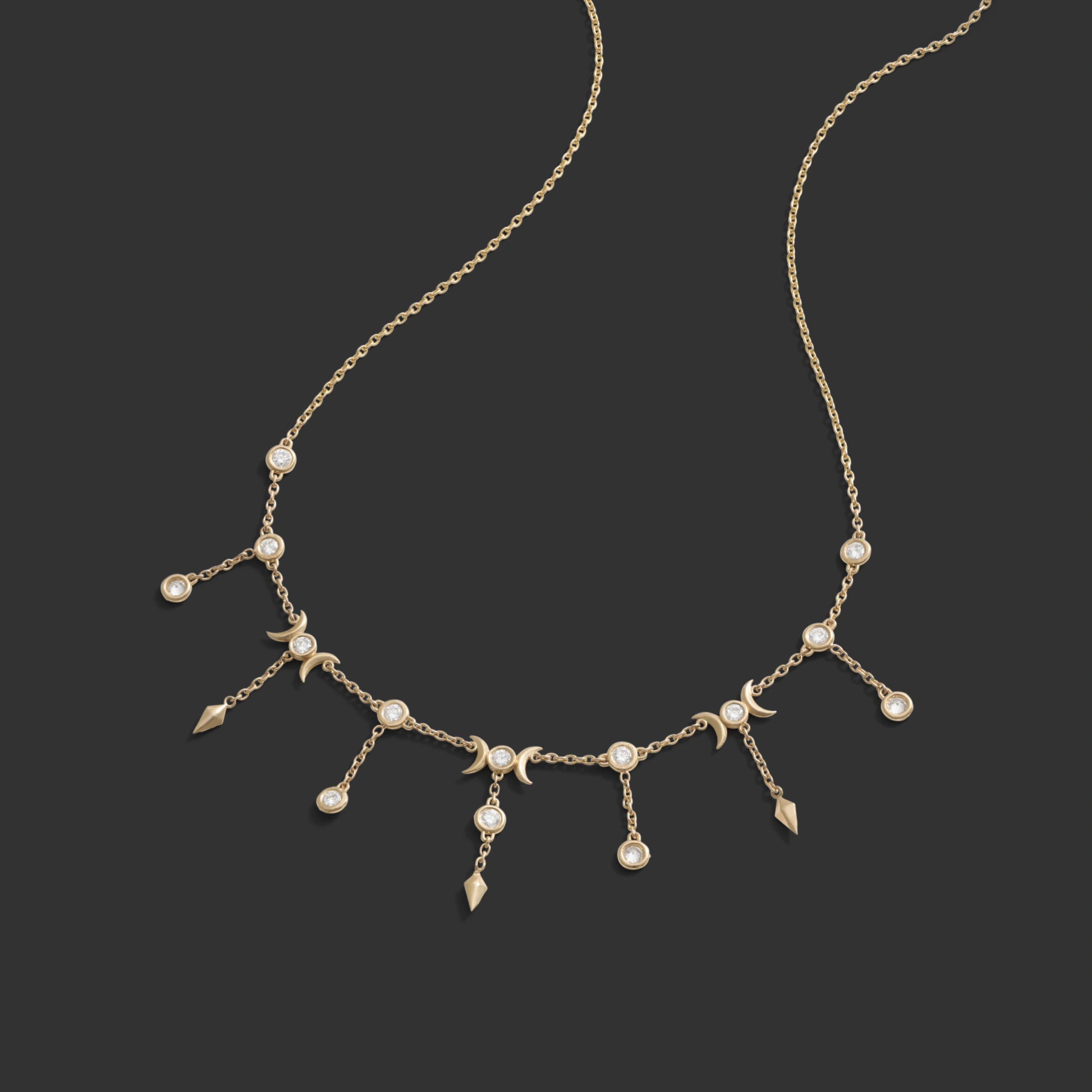 Awe Inspired Necklaces Diamond Celestial Necklace