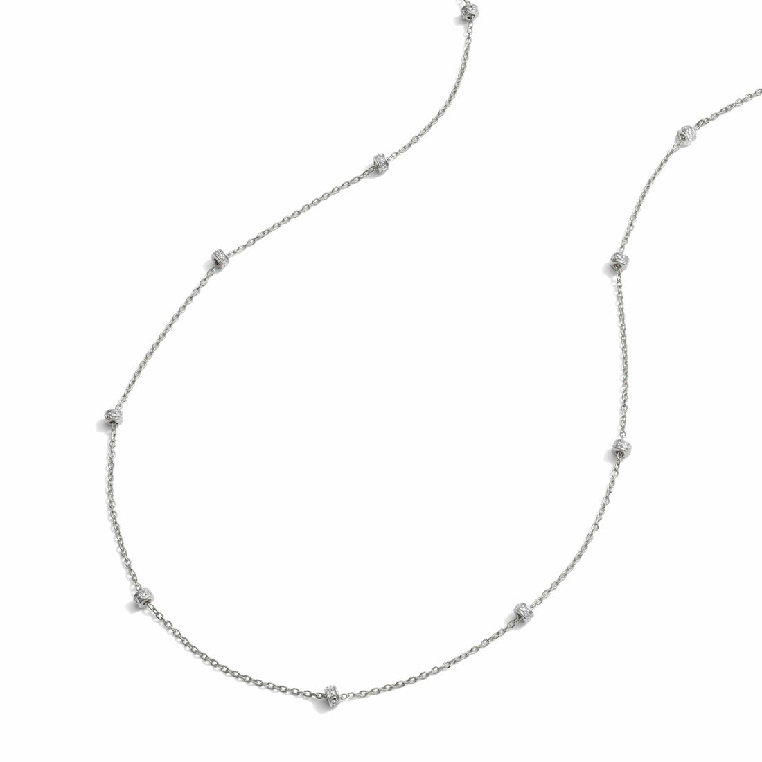 Awe Inspired Necklaces Diamond Rondelle Necklace