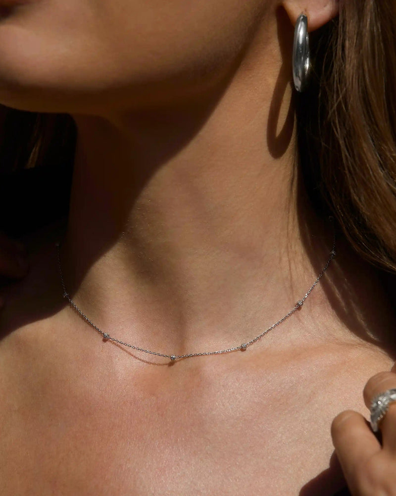 Awe Inspired Necklaces Diamond Rondelle Necklace