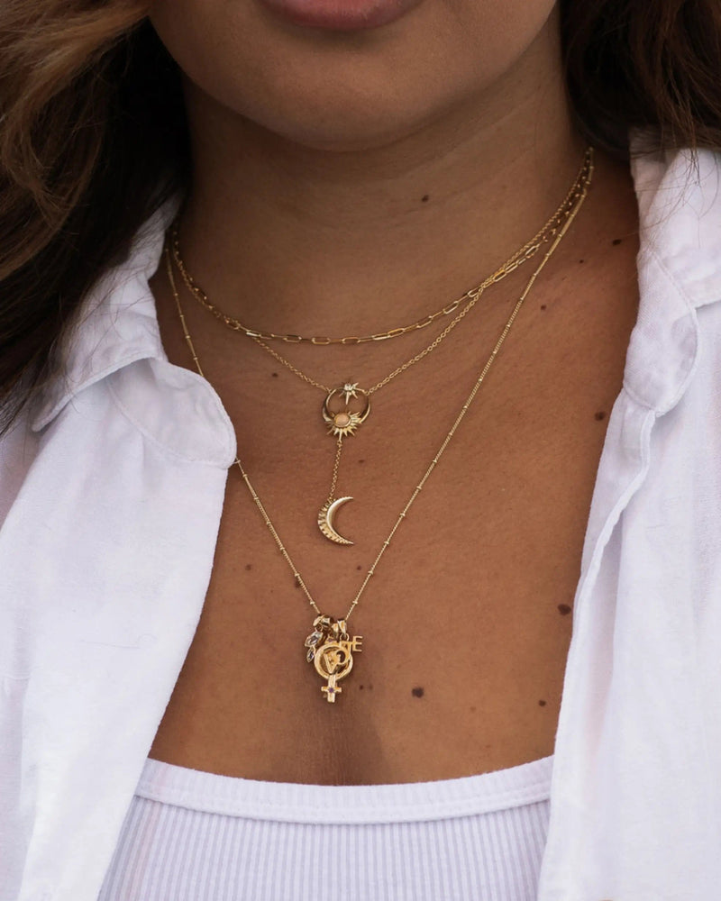 Awe Inspired Necklaces Double Marquise White Topaz Necklace