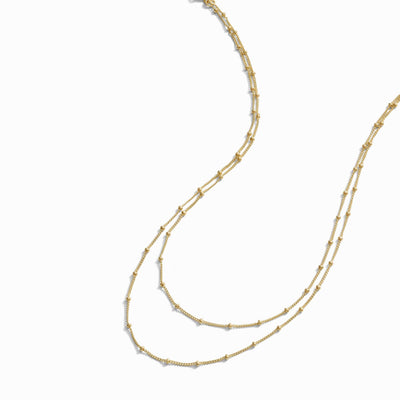 Awe Inspired Necklaces Double Wrap Saturn Necklace