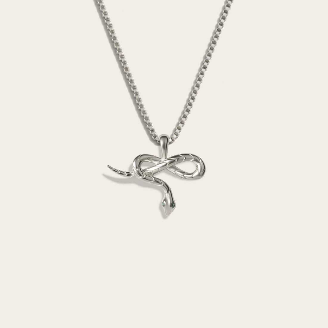 Awe Inspired Necklaces Emerald Eye Snake Necklace