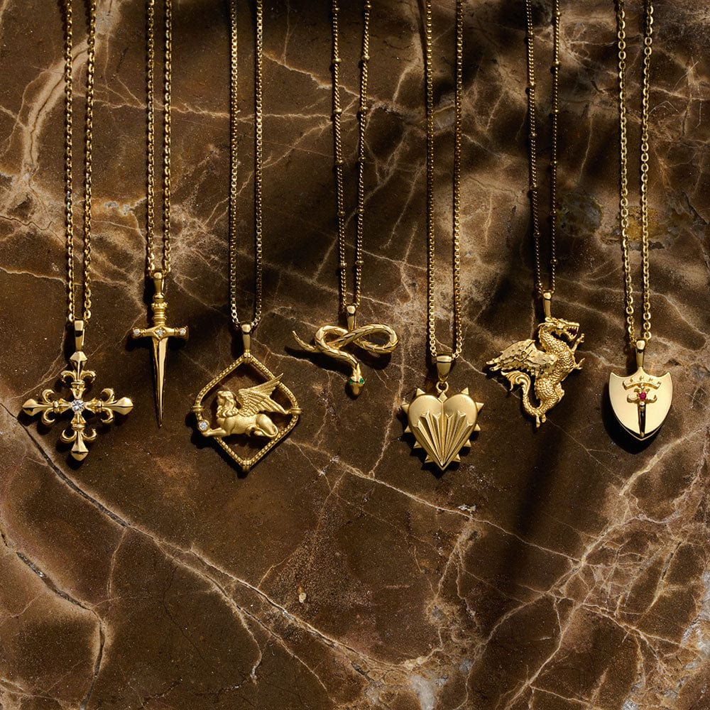 Awe Inspired Necklaces Emerald Eye Snake Necklace