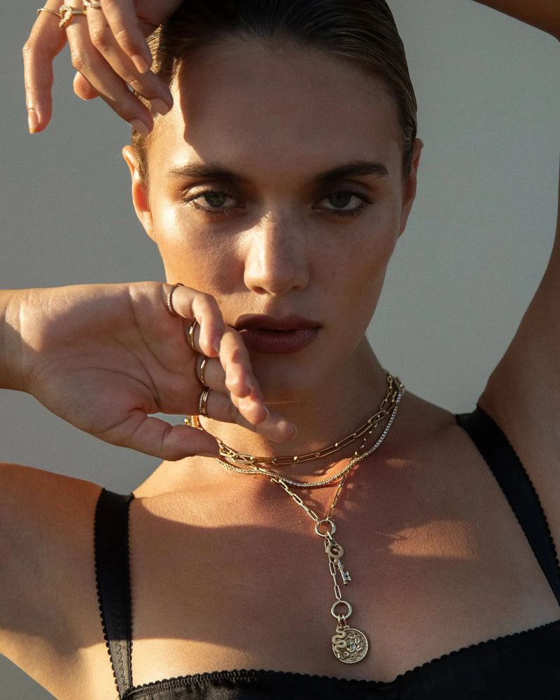 Awe Inspired Necklaces Emerald Key Necklace