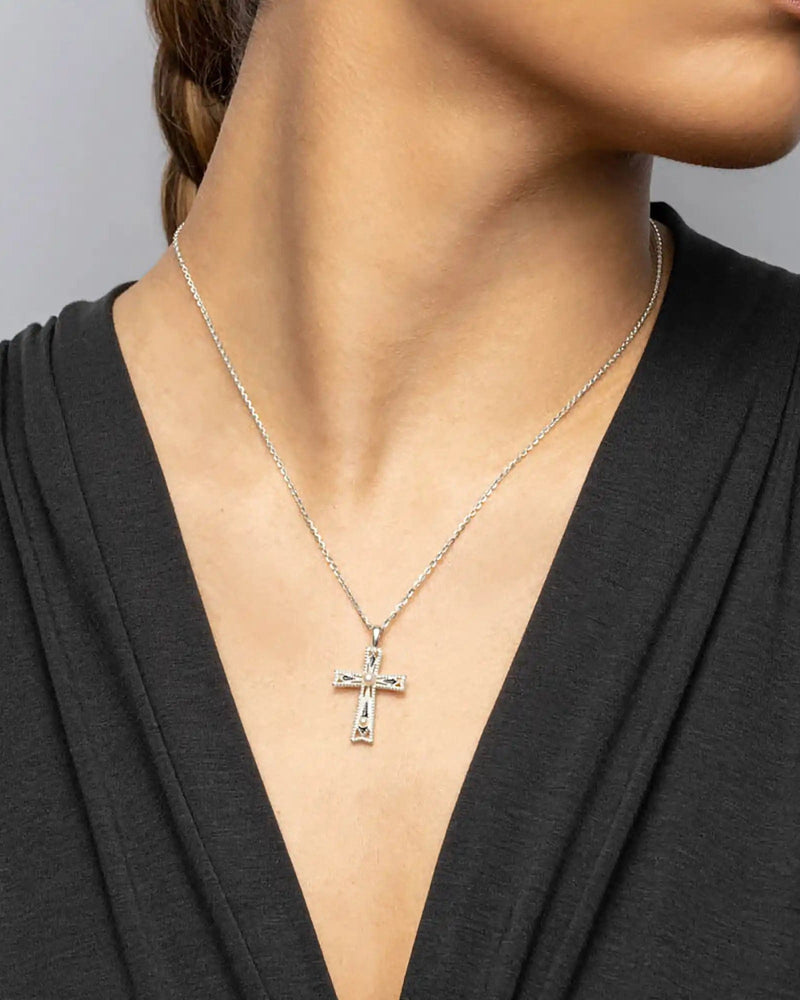 Awe Inspired Necklaces Enamel Cross Necklace