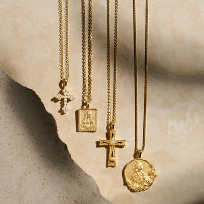 Awe Inspired Necklaces Enamel Cross Necklace