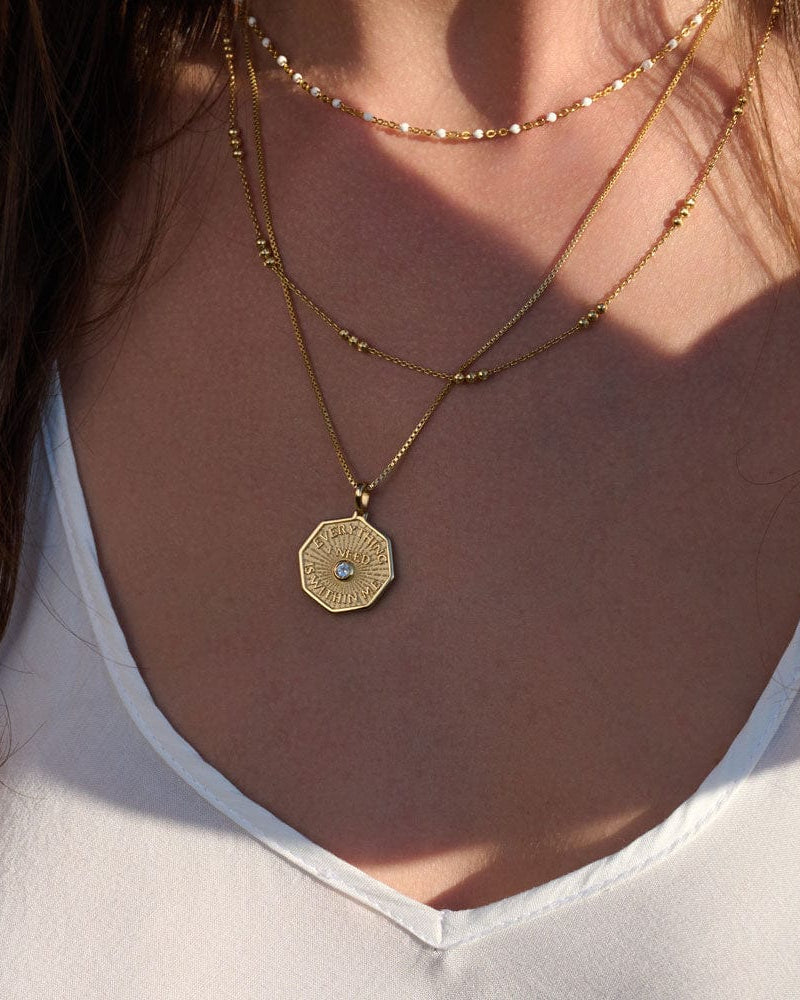 Awe Inspired Necklaces Everything I Need is Within Me Affirmation Necklace