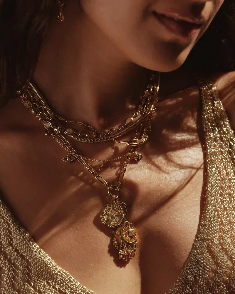 Awe Inspired Necklaces Eye of Lakshmi Charm Necklace