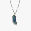Awe Inspired Necklaces Gemstone Angel Wing Figaro Necklace