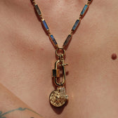Awe Inspired Necklaces Gemstone Bar Charm Necklace