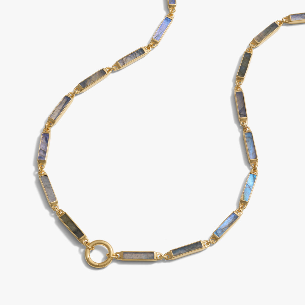 Awe Inspired Necklaces Gemstone Bar Charm Necklace