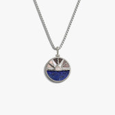 Awe Inspired Necklaces Gemstone Inlay Sunrise Necklace