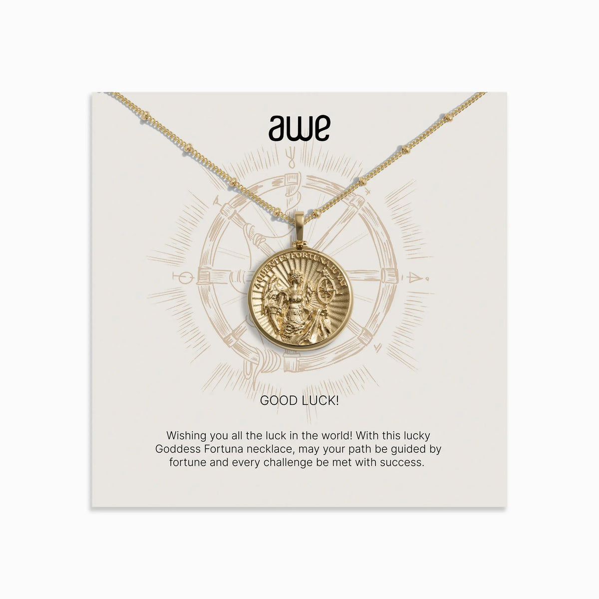 Awe Inspired Necklaces Good Luck Card Gift Set