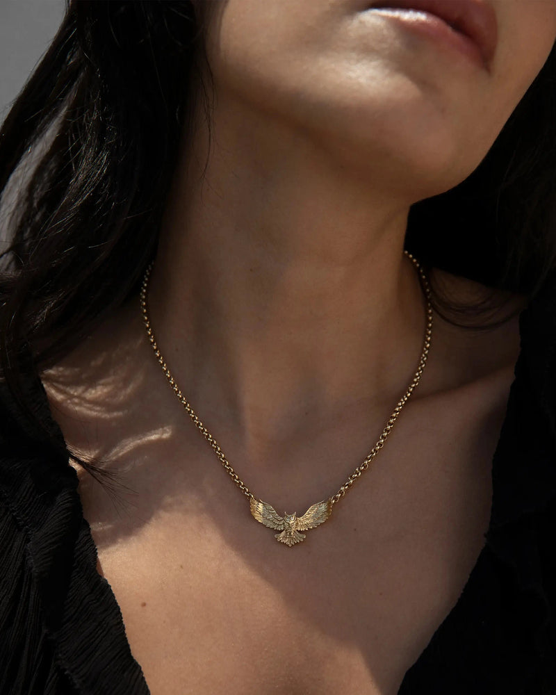 Awe Inspired Necklaces Great Horned Owl Necklace