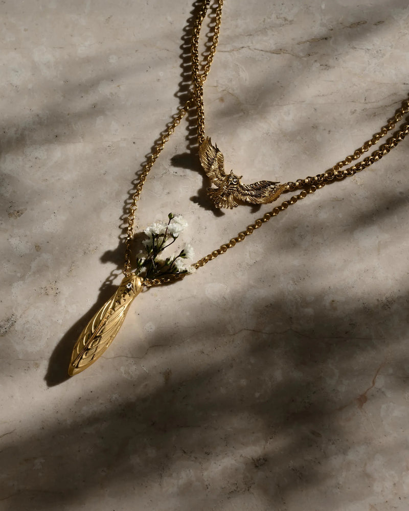 Awe Inspired Necklaces Great Horned Owl Necklace