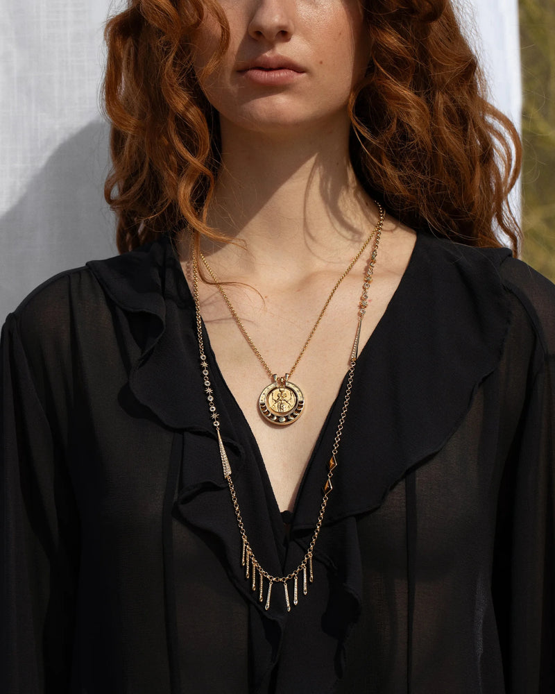 Awe Inspired Necklaces Hecate Boho Moon Necklace Set