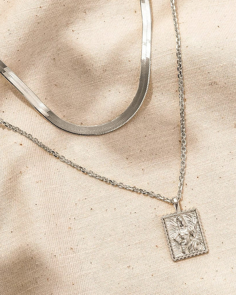 Awe Inspired Necklaces Herringbone Chain Necklace