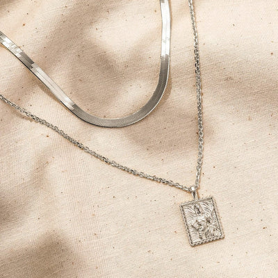 Awe Inspired Necklaces Herringbone Chain Necklace