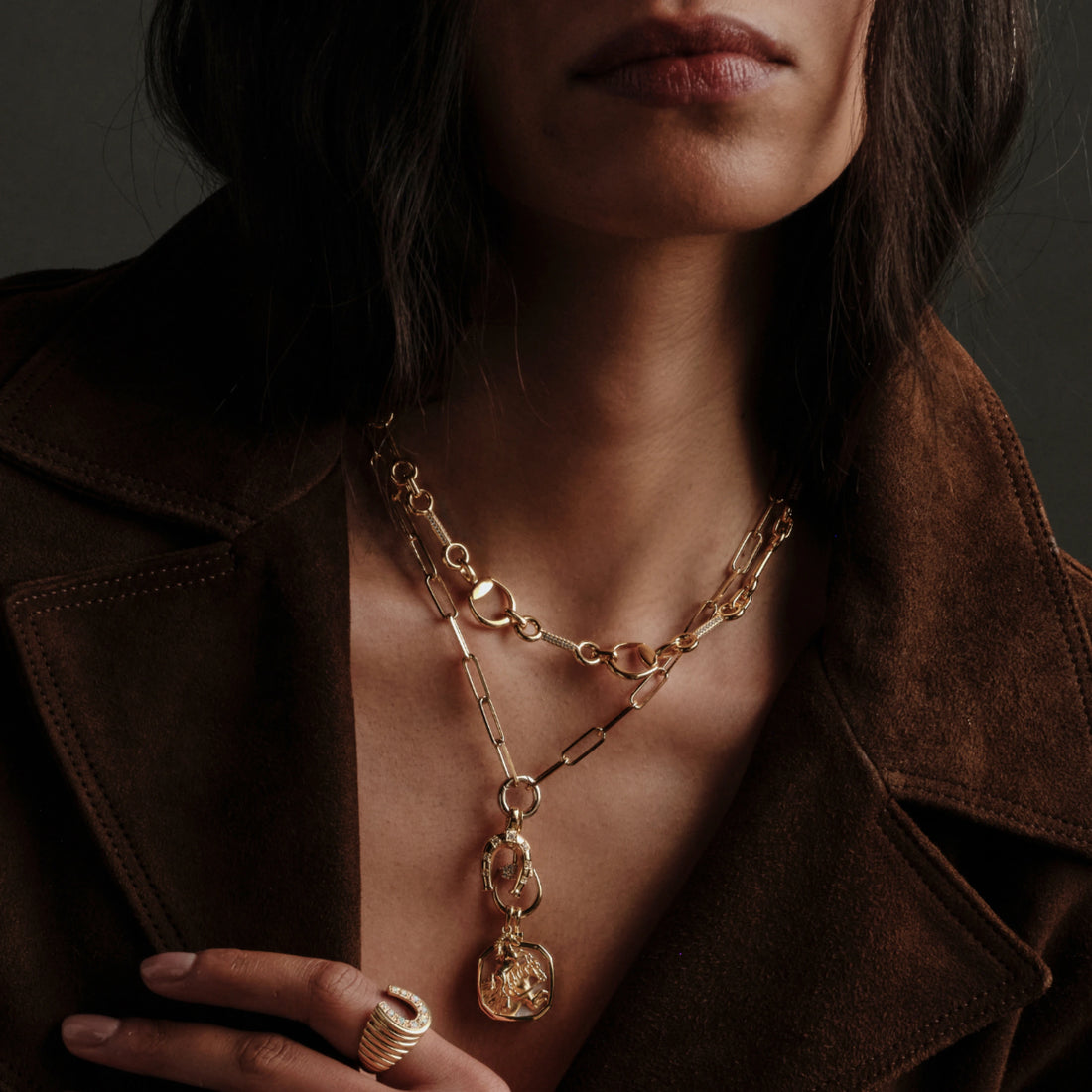 Awe Inspired Necklaces Horsebit Collar