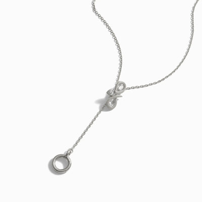 Awe Inspired Necklaces Infinity Snake Charm Collector Lariat