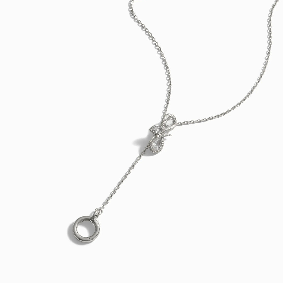 Awe Inspired Necklaces Infinity Snake Charm Collector Lariat