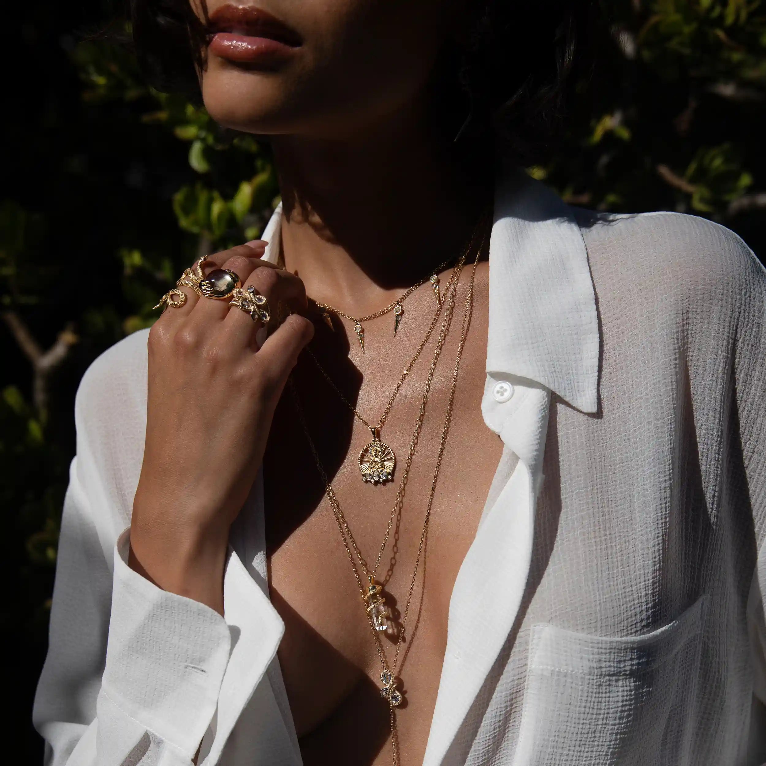 Awe Inspired  Necklaces Manifest Infinity Charm Lariat
