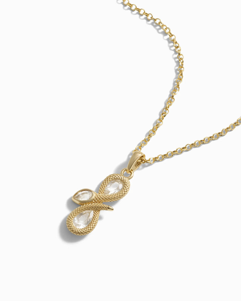 Awe Inspired Necklaces Infinity Snake Necklace