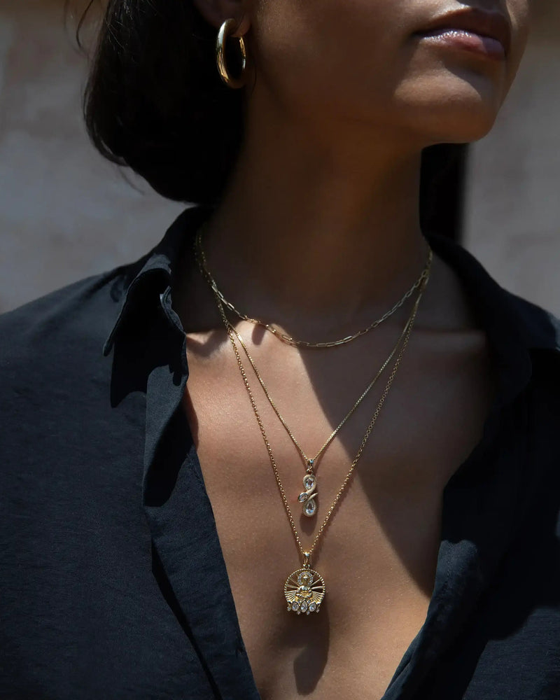 Awe Inspired Necklaces Infinity Snake Necklace