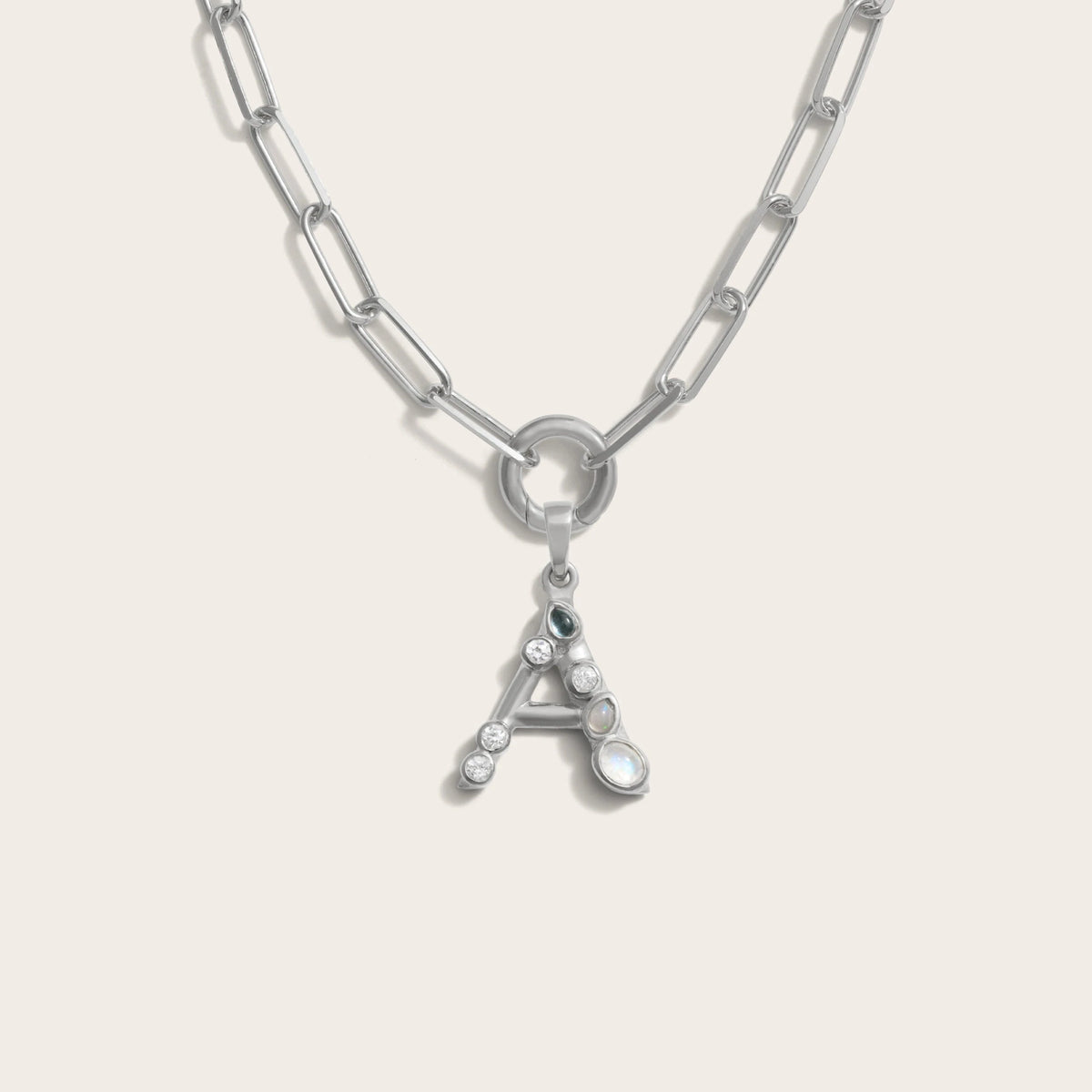 Awe Inspired Necklaces Initial Single Charm Necklace