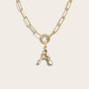 Awe Inspired Necklaces Initial Single Charm Necklace
