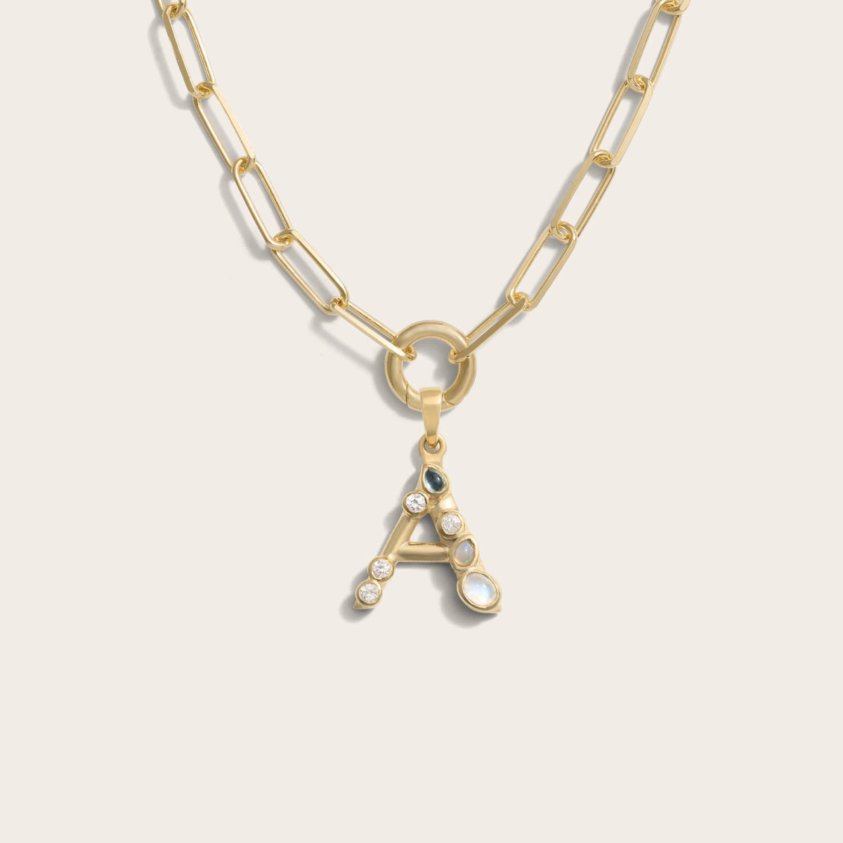 Awe Inspired Necklaces Initial Single Charm Necklace