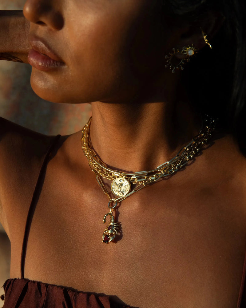 Awe Inspired Necklaces Isis Scorpion Necklace Set