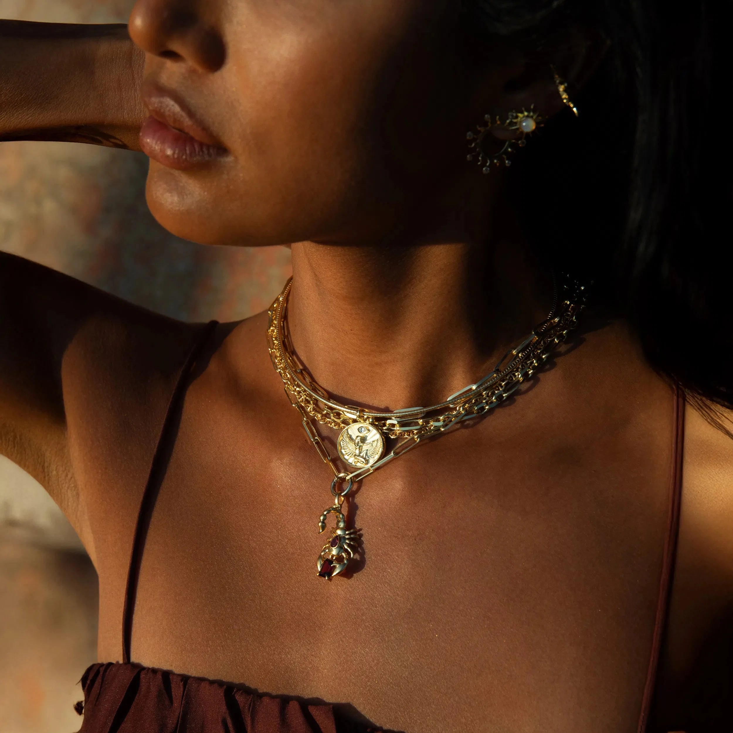 Awe Inspired Necklaces Isis Scorpion Necklace Set