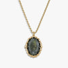 Awe Inspired Necklaces Labradorite / 14K Yellow Gold Vermeil / 16-18" Rolo Oracle Locket Necklace
