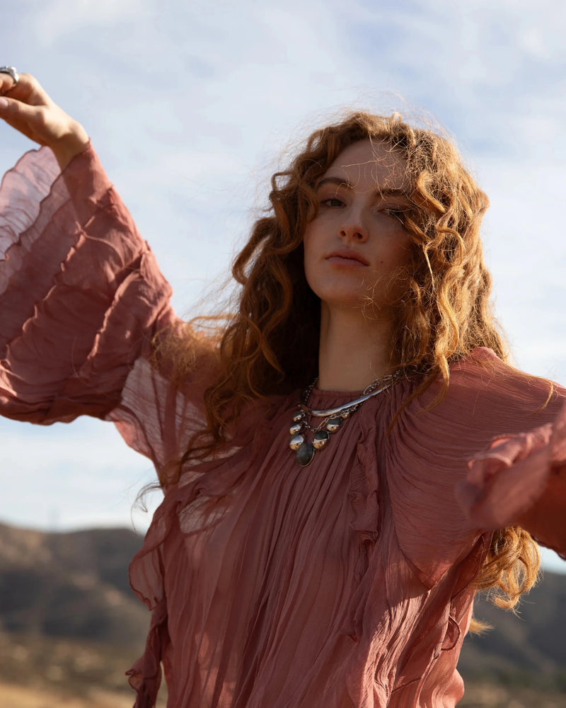 Awe Inspired Necklaces Labradorite Moon Phase Statement Necklace