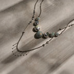 Awe Inspired Necklaces Labradorite Moon Phase Statement Necklace