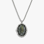 Awe Inspired Necklaces Labradorite / Sterling Silver / 16-18" Rolo Oracle Locket Necklace