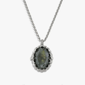 Awe Inspired Necklaces Labradorite / Sterling Silver / 16-18" Rolo Oracle Locket Necklace