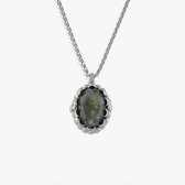 Awe Inspired Necklaces Labradorite / Sterling Silver / 16-18" Rolo Oracle Locket Necklace