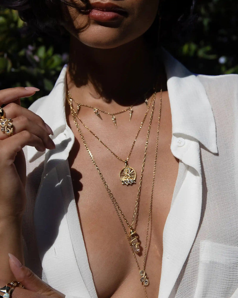 Awe Inspired Necklaces Lady Buddha Goddess Necklace