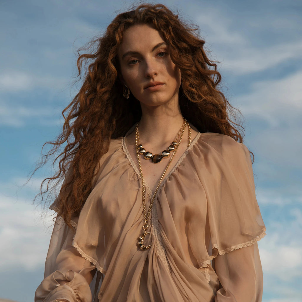 Awe Inspired Necklaces Long Boho Moon Charm Necklace