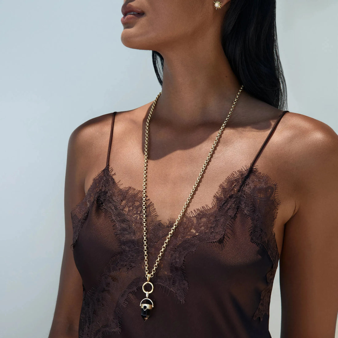 Awe Inspired Necklaces Long Rolo Manifestation Necklace