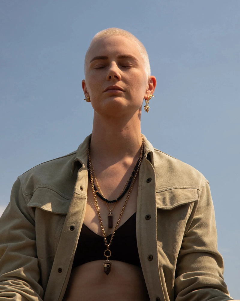 Awe Inspired Necklaces Long Rolo Manifestation Necklace