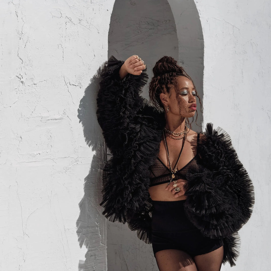 Awe Inspired Necklaces Long Triple Charm Collector Necklace