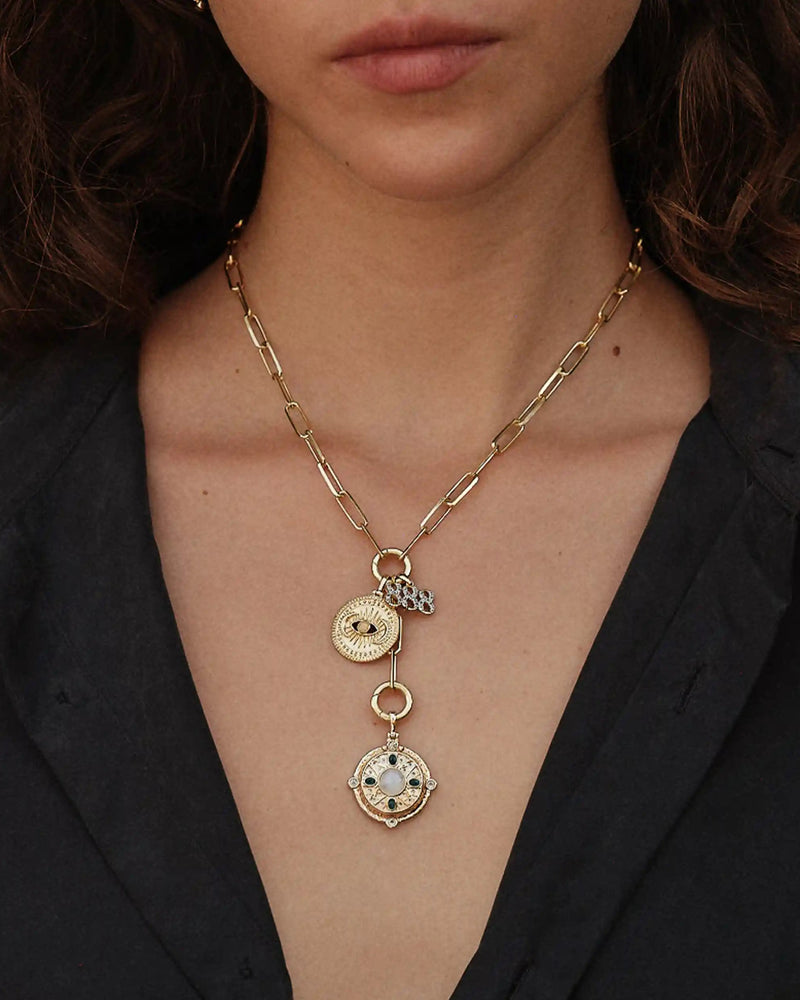 Awe Inspired Necklaces Manifestation Charm Lariat Necklace