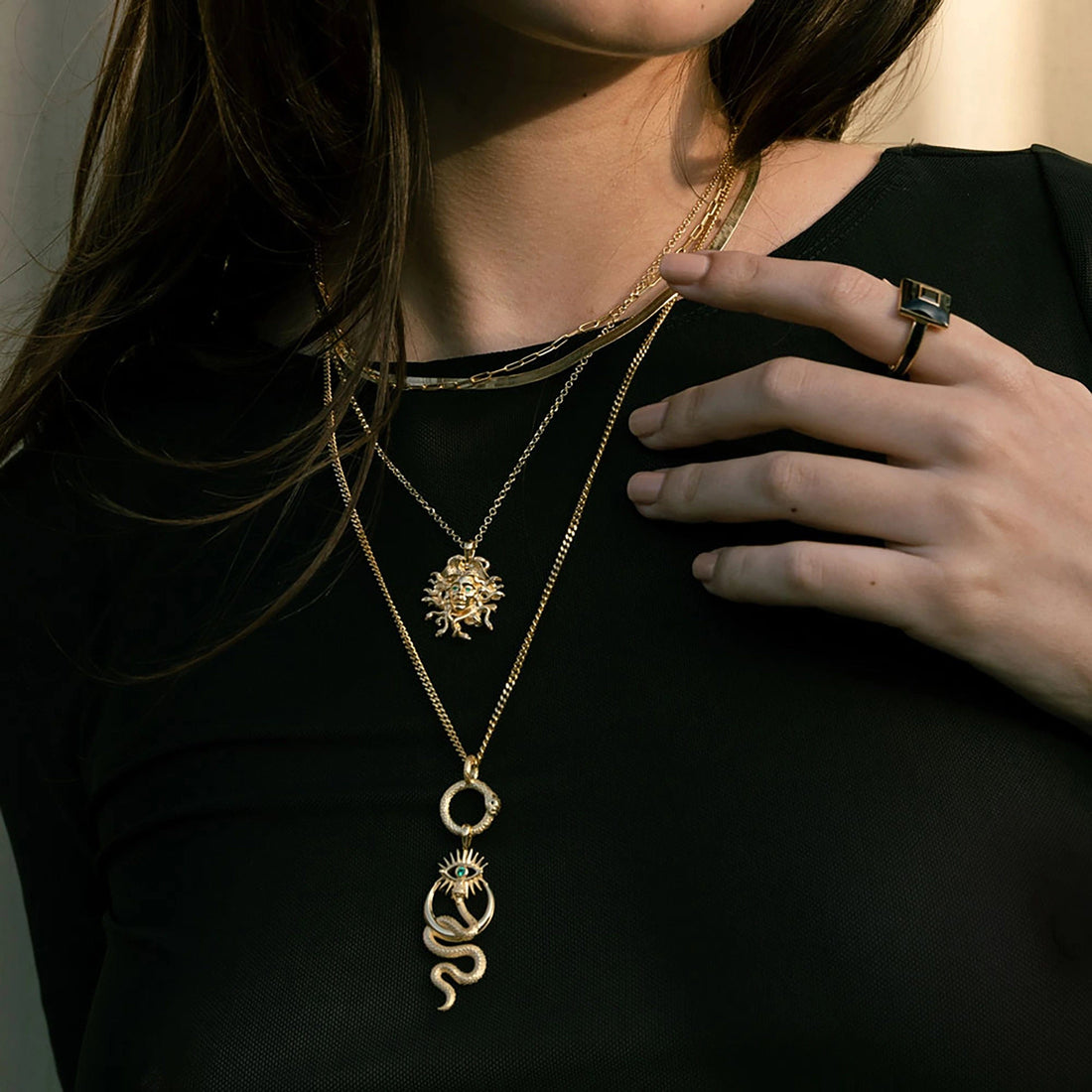 Awe Inspired Necklaces Medusa’s Gaze Necklace Set